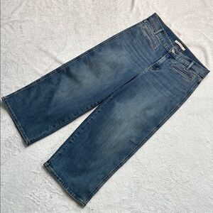 Levis Womens Mid Rise Classic Wide Leg Crop Jeans Comfy Stretch Fit Size 6